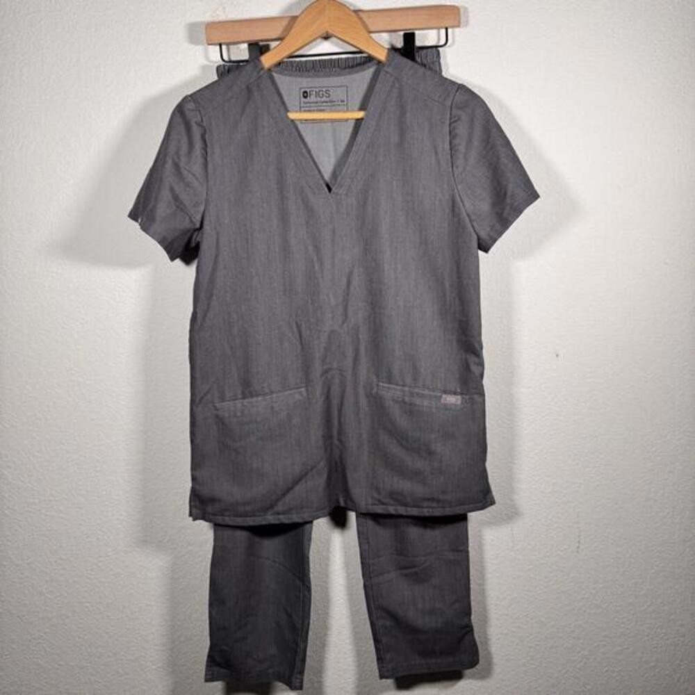 Figs Technical Collection Pockets Scrub Set‎ Top And Bottom Sz XS